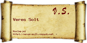 Veres Solt névjegykártya
